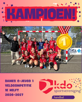 Meiden C1 dik verdiend veldkampioen